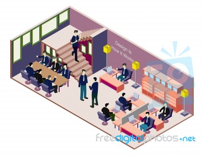 Illustration Of Info Graphic Interior  Room Concept Stock Image