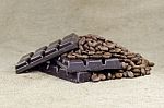 Coffee And Chocolate Stock Photo