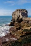 View Of The Jurassic Coastline In Dorset Stock Photo