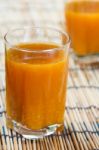 Glass Of Fresh Orange Juice Stock Photo