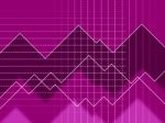 Purple Spikes Background Means Peaks And Jagged Lines
 Stock Photo