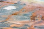 Close Up View Of The Grand Prismatic Spring Stock Photo