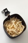 Freeze Fries French Close Up Flat Lay Stock Photo