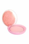 Compact Cosmetic With Pink Color Powder Stock Photo