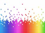 Rainbow Soundwaves Background Shows Music Songs And Artists
 Stock Photo