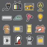 Home Appliances Icon Stock Photo