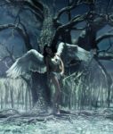 An Angel In Mystical Forest,3d Illustration For Book Illustration Stock Photo