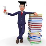 Man With Diploma Means New Grad And Phd Stock Photo