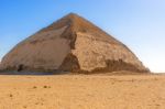 Sneferu's Bent Pyramid, Dahshur, Al Jizah, Egypt Stock Photo