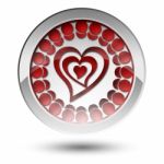 Button Heart Stock Photo