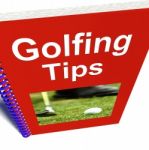 Golfing Tips Book Stock Photo