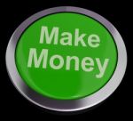 Make Money Button Stock Photo