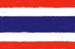 Thailand Grunge Flag Stock Photo