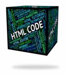Html Code Representing Hypertext Markup Language And Program Coding Stock Photo