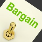 Bargain Switch Shows Discount Promotion Or Markdown Stock Photo