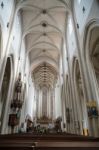 Interior View Of St James Church In Rothenburg Stock Photo