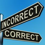 Incorrect Or Correct Directions Stock Photo