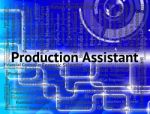 Production Assistant Representing Auxiliary Jobs And Manufacturing Stock Photo
