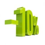 10 Percent Sign Stock Photo