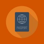 Travel Flat Icon. Passport Stock Photo