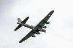 Sally B Boeing B17 Bomber Flying Over Shorham Airfield Stock Photo