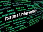 Insurance Underwriter Represents Policy Protection And Insured Stock Photo