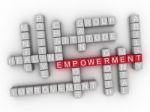 3d Empowerment Word Cloud Concept - Illustration Stock Photo