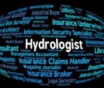 Hydrologist Job Showing Hiring Hydrodynamics Stock Photo