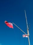 Royal Ensign And Cross Of St George Flags Stock Photo