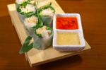 Fresh Sushi Choice Combination Assortment Selection Stock Photo