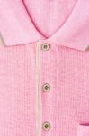 Close Up New Men's Pink Polo T-shirt Stock Photo