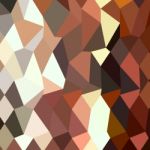 Burnt Sienna Abstract Low Polygon Background Stock Photo