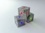 3d Circuit Cube Stock Photo
