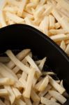 Freeze Fries French Close Up Flat Lay Stock Photo