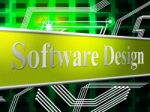 Designs Design Shows Diagram Model And Software Stock Photo