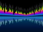 Blue Soundwaves Background Means Musical Frequencies And Songs
 Stock Photo