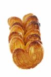 Palmier Cookies On White Stock Photo