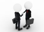 3d Business People Shaking Hands Stock Photo