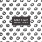 Hand Drawn Marker And Ink Seamless Patterns Stock Photo
