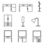 Furniture Icons Set Stock Photo