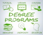 Degree Programs Shows Web Site And Associates Stock Photo