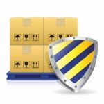 Cartons And Guard Icon Stock Photo