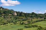 View Of San Biagio Church Tuscany Stock Photo