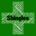 Shingles Word Means Herpes Zoster And Ailment Stock Photo