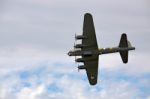 Memphis Belle Boeing B 17 Bomber Flying Over Shoreham Airfield Stock Photo