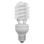 Energy Saving Compact Light Bulb Stock Photo