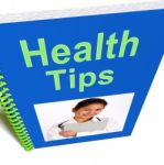 Health Tips Book Stock Photo