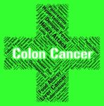 Colon Cancer Shows Cancerous Growth And Ailment Stock Photo