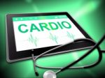 Cardio Tablet Means Online Www And Wellness Stock Photo