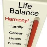Life Balance Harmony Meter Stock Photo